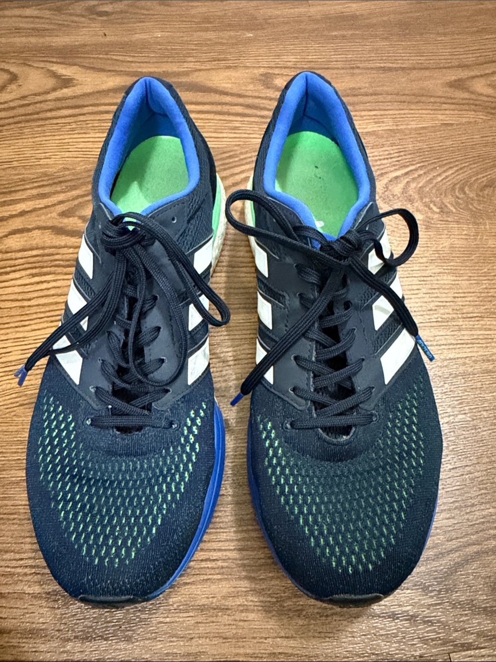 Adidas Zero Boston edition Sneakers with White Stripes and Green Insole